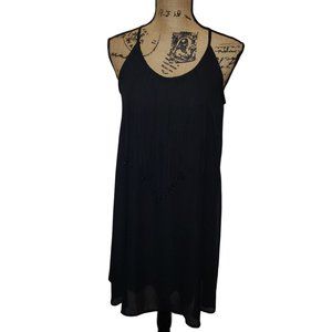 Wrangler Rock 47 Small Sleeveless Fringe Lined Black Dress Bohowestern Cowgirl